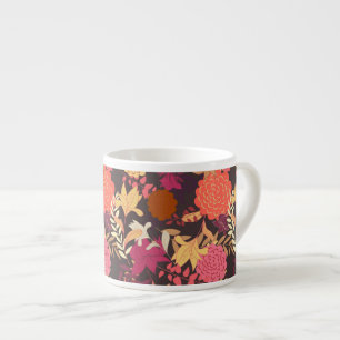 Floral background 2 espresso cup