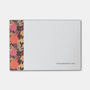 Floral background 2 post-it notes