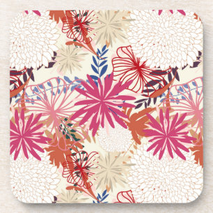 Floral background 3 coaster