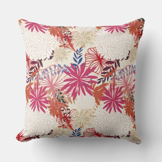 Floral background 3 cushion (Front)