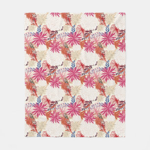 Floral background 3 fleece blanket