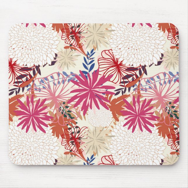 Floral background 3 mouse mat (Front)