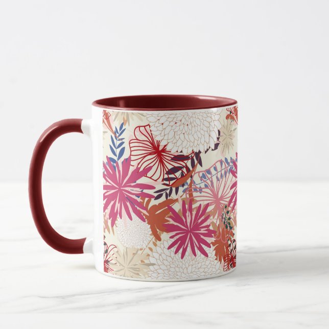Floral background 3 mug (Left)
