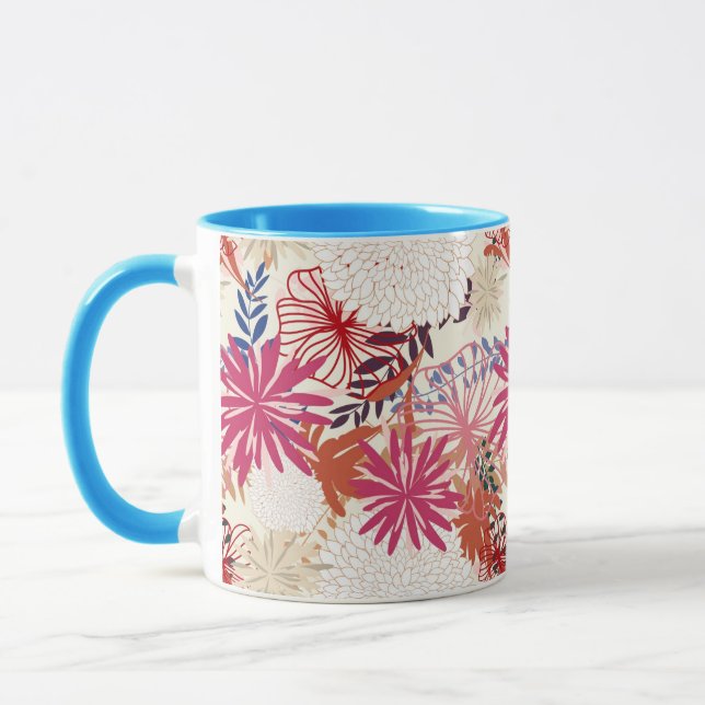 Floral background 3 mug (Left)