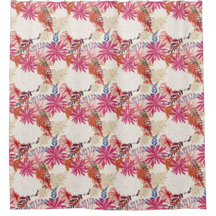 Floral background 3 shower curtain