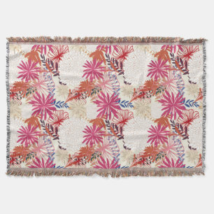 Floral background 3 throw blanket