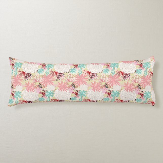 Floral background 4 body cushion (Front)