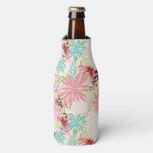 Floral background 4 bottle cooler