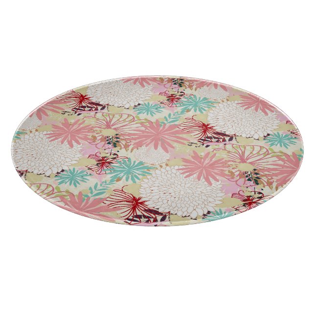 Floral background 4 cutting board (Corner)