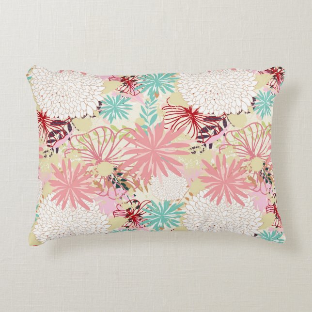 Floral background 4 decorative cushion (Front)