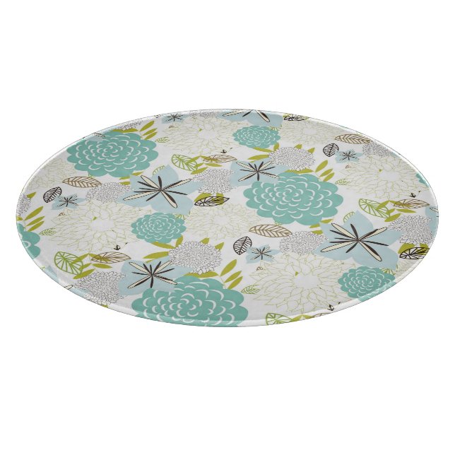 Floral background 5 cutting board (Corner)