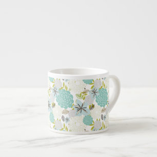 Floral background 5 espresso cup