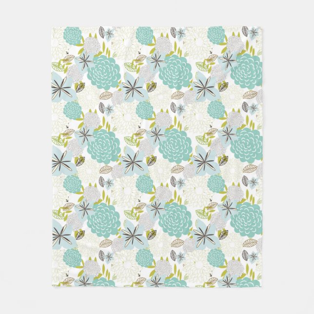 Floral background 5 fleece blanket (Front)