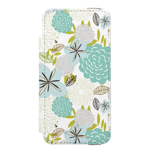 Floral background 5 incipio iPhone wallet case (Folio Front)