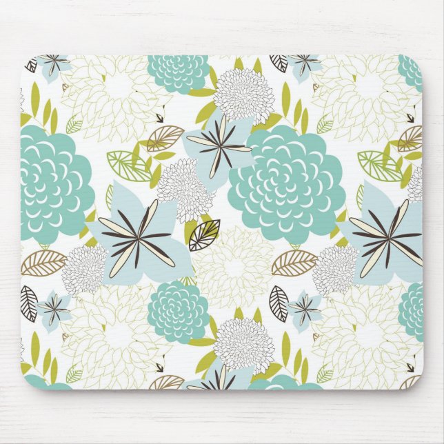 Floral background 5 mouse mat (Front)