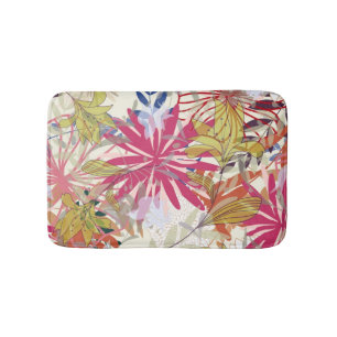Floral background 6 bath mat