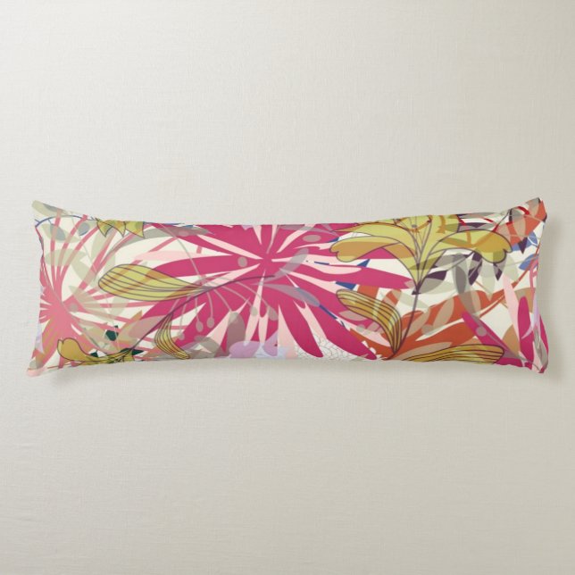 Floral background 6 body cushion (Front)