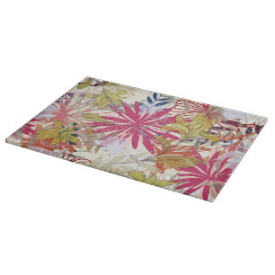 Floral background 6 cutting board