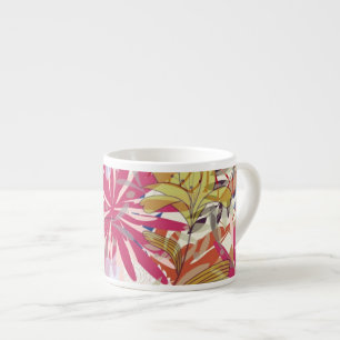 Floral background 6 espresso cup