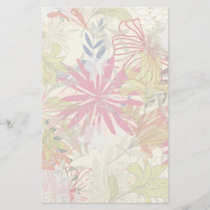 Floral background 6 stationery