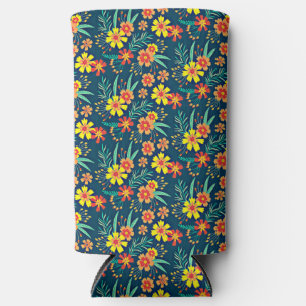 Floral Background Beautiful Design-46566 Seltzer Can Cooler