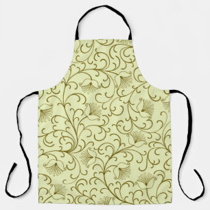 Floral background. Beautiful vintage illustration. Apron