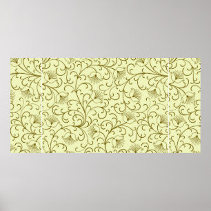 Floral background. Beautiful vintage illustration. Poster