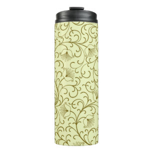 Floral background. Beautiful vintage illustration. Thermal Tumbler