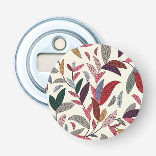 Floral background bottle opener