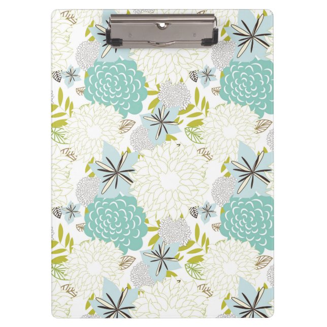 Floral background clipboard (Front)