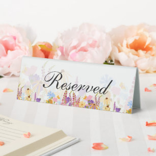 Floral Background Custom Text Reserved