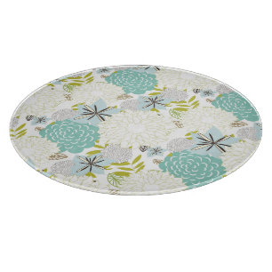 Floral background cutting board