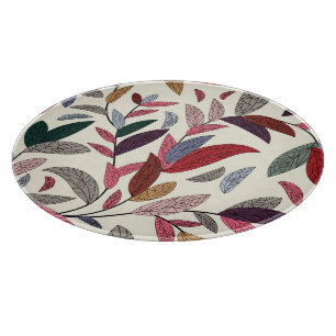 Floral background cutting board