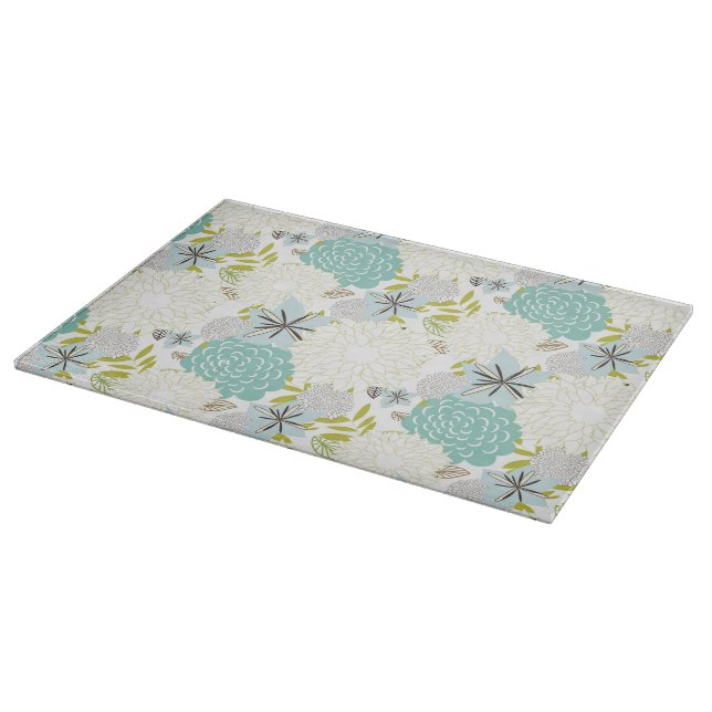 Floral background cutting board (Corner)