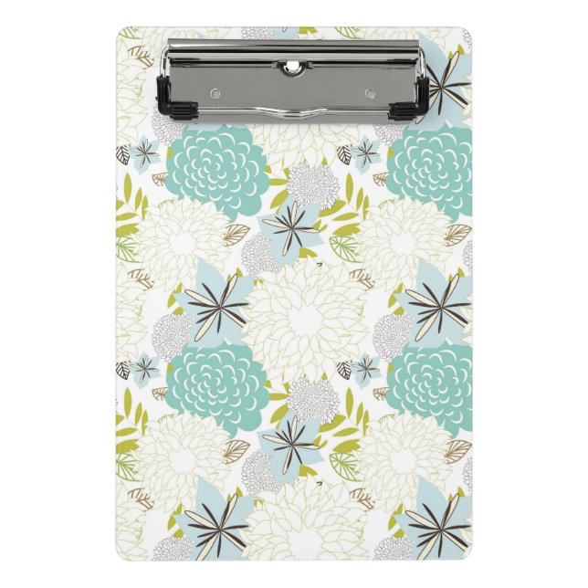 Floral background mini clipboard (Front)