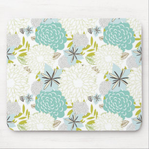 Floral background mouse mat