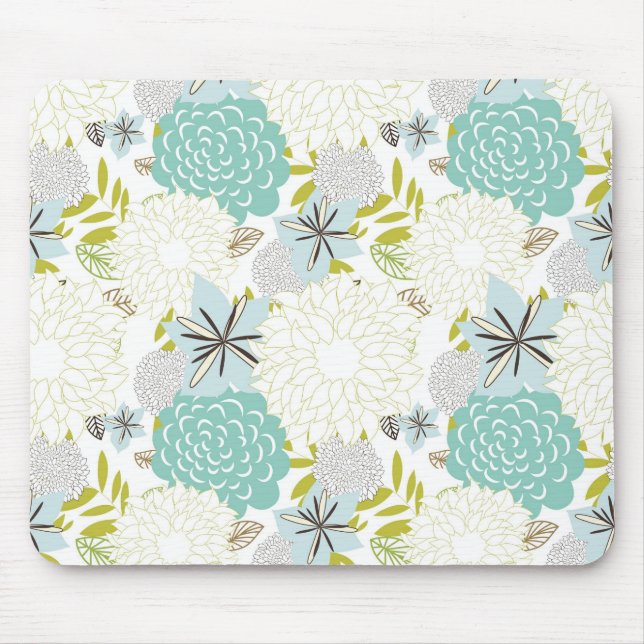Floral background mouse mat (Front)