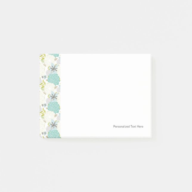 Floral background post-it notes (Front)