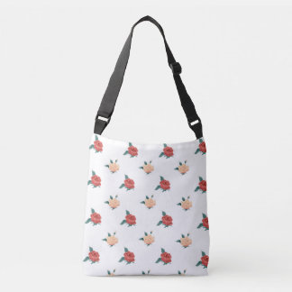 Floral background  roses crossbody bag