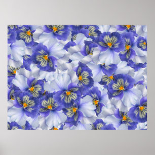 Floral background scrapbooking poster