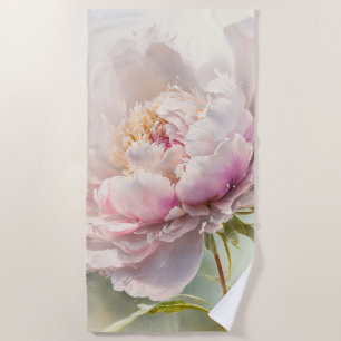 Floral background. Spring blossom Beach Towel