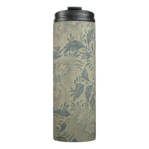 Floral Background Thermal Tumbler - Unique Style