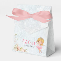 Floral Ballerina Birthday Favour Box