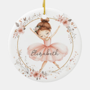 Floral Ballerina Ceramic Tree Decoration