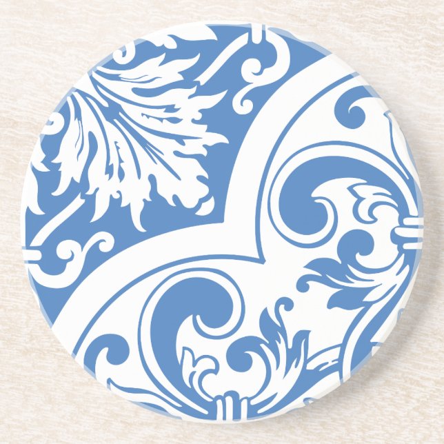Floral Baroque Corner Coaster (Front)