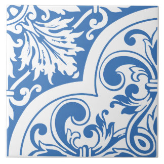 Floral Baroque Corner Tile