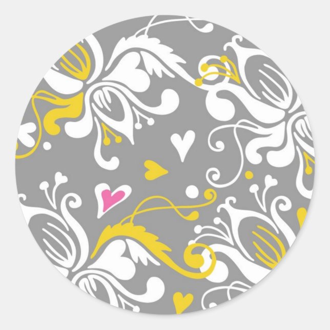 Floral Baroque Sticker (Front)