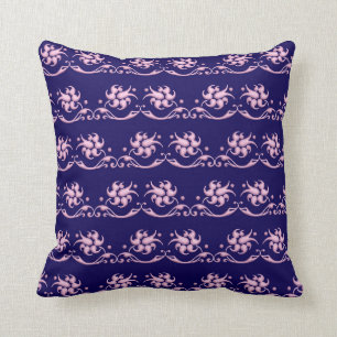 Floral baroque style pattern. cushion