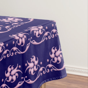 Floral baroque style pattern. tablecloth