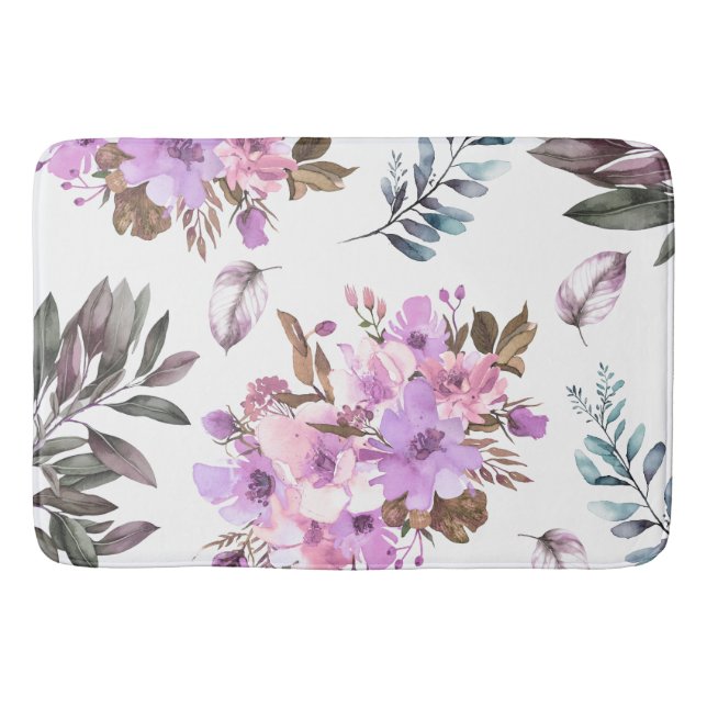 Floral  bath mat (Front)